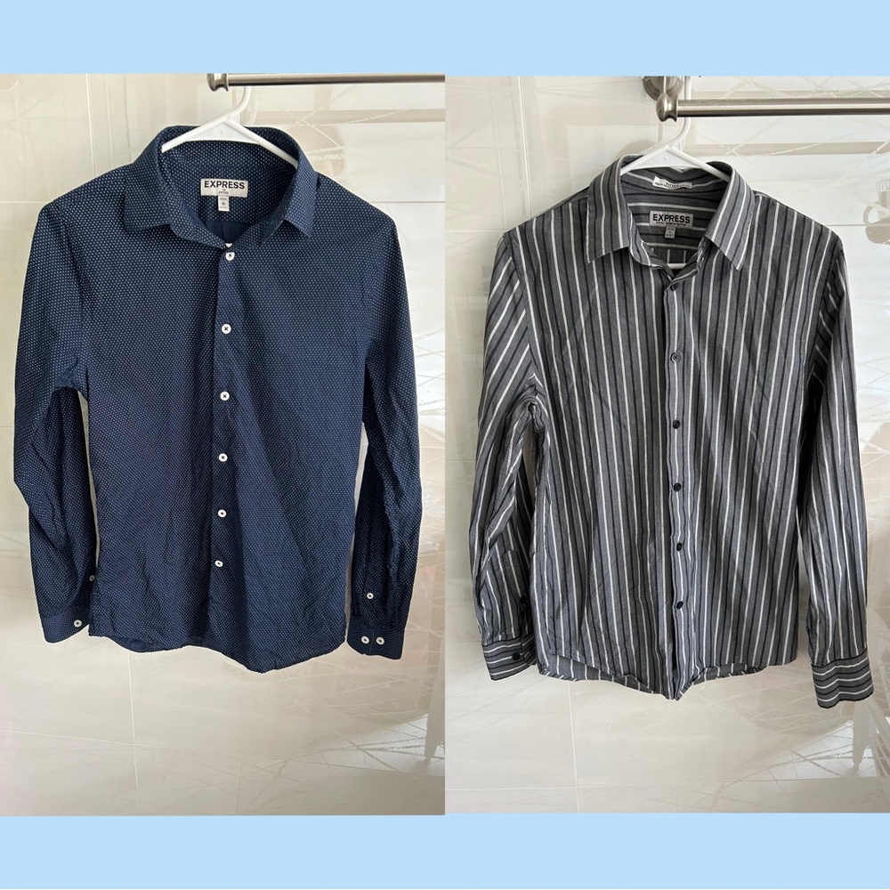 ⭐️EXPRESS Fitted Button Up Dress Shirt Bundle👕